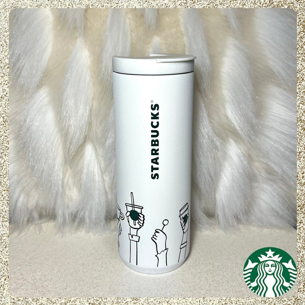 💚🤍 NWT 2026 Starbucks 'Coffee For All' Cheers SS Insulated 16oz Tumbler